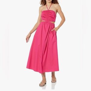 Pink Strapless Maxi Dress
